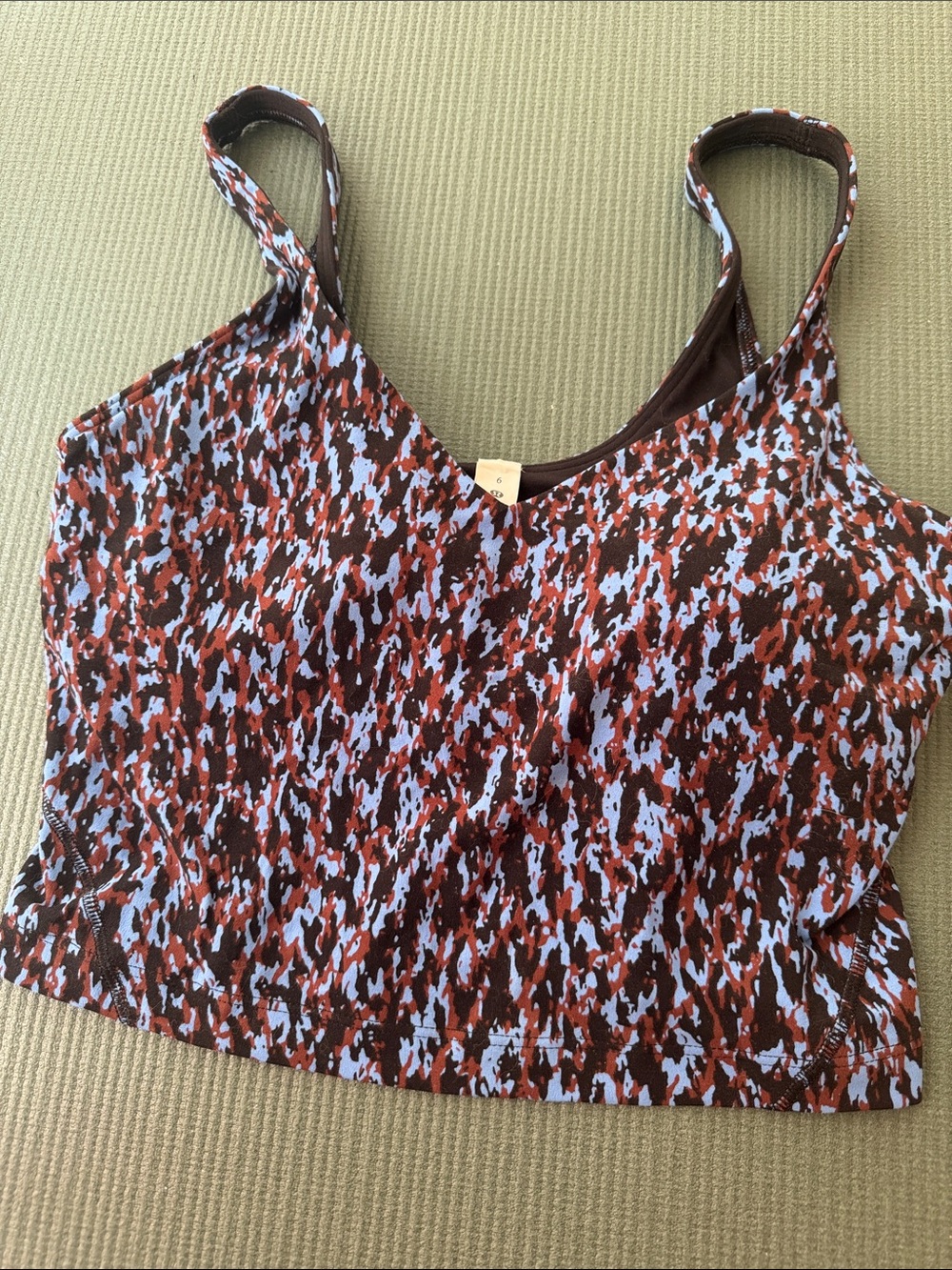Lululemon Printed Crop Tank Top